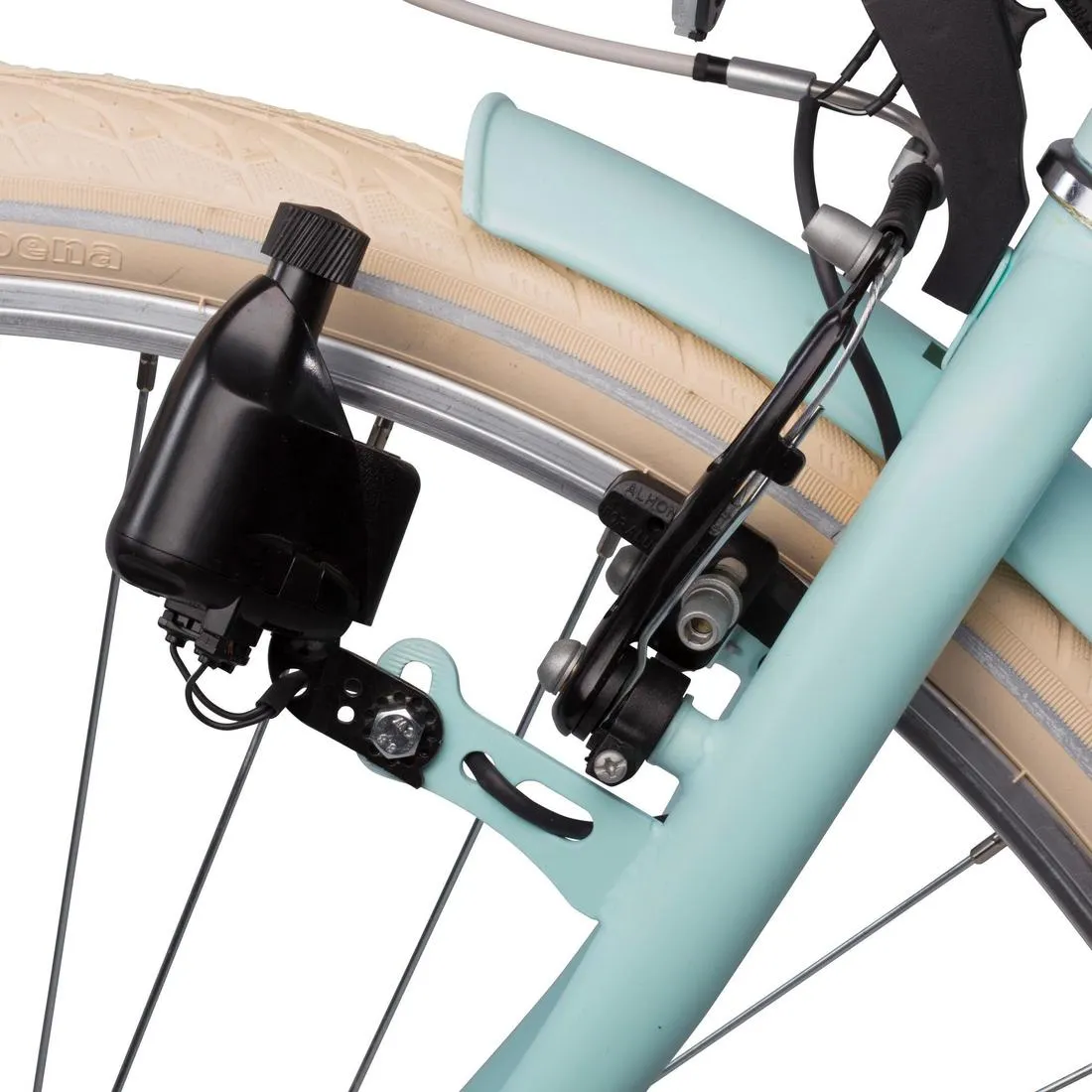 Elops 320 City Bike - Mint Green