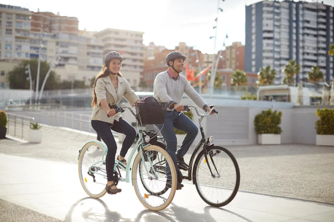 Elops 320 City Bike - Mint Green