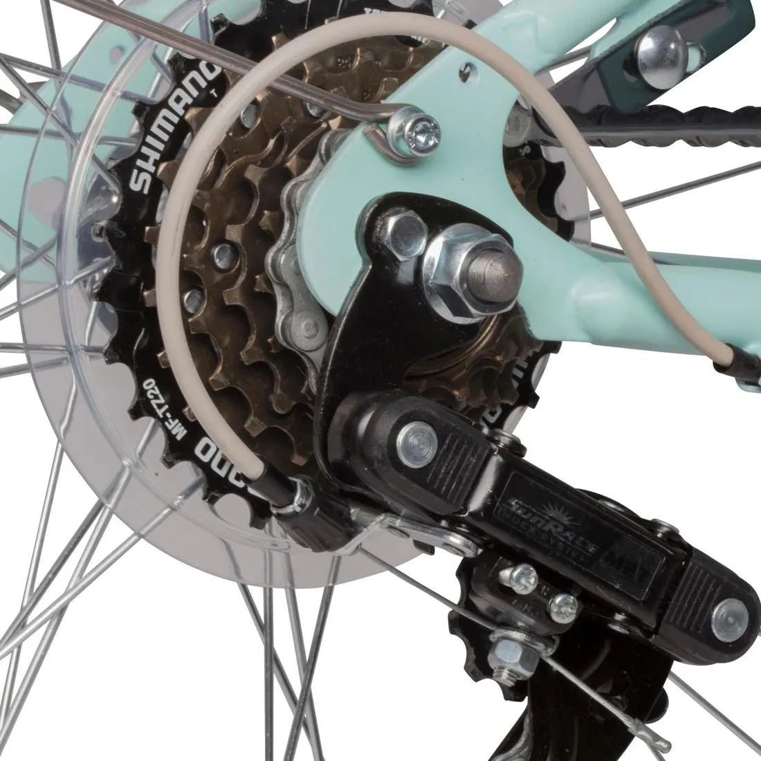 Elops 320 City Bike - Mint Green