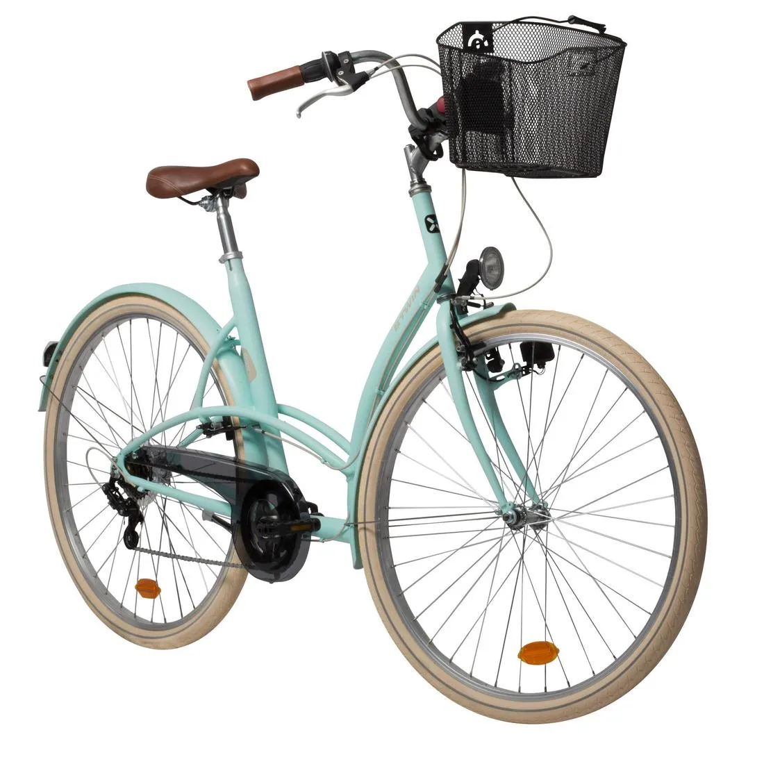 Elops 320 City Bike - Mint Green