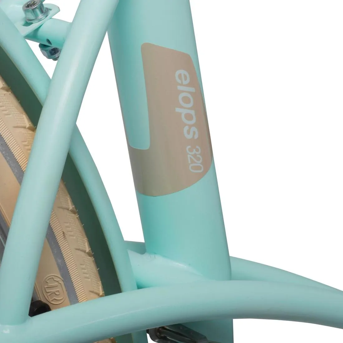 Elops 320 City Bike - Mint Green