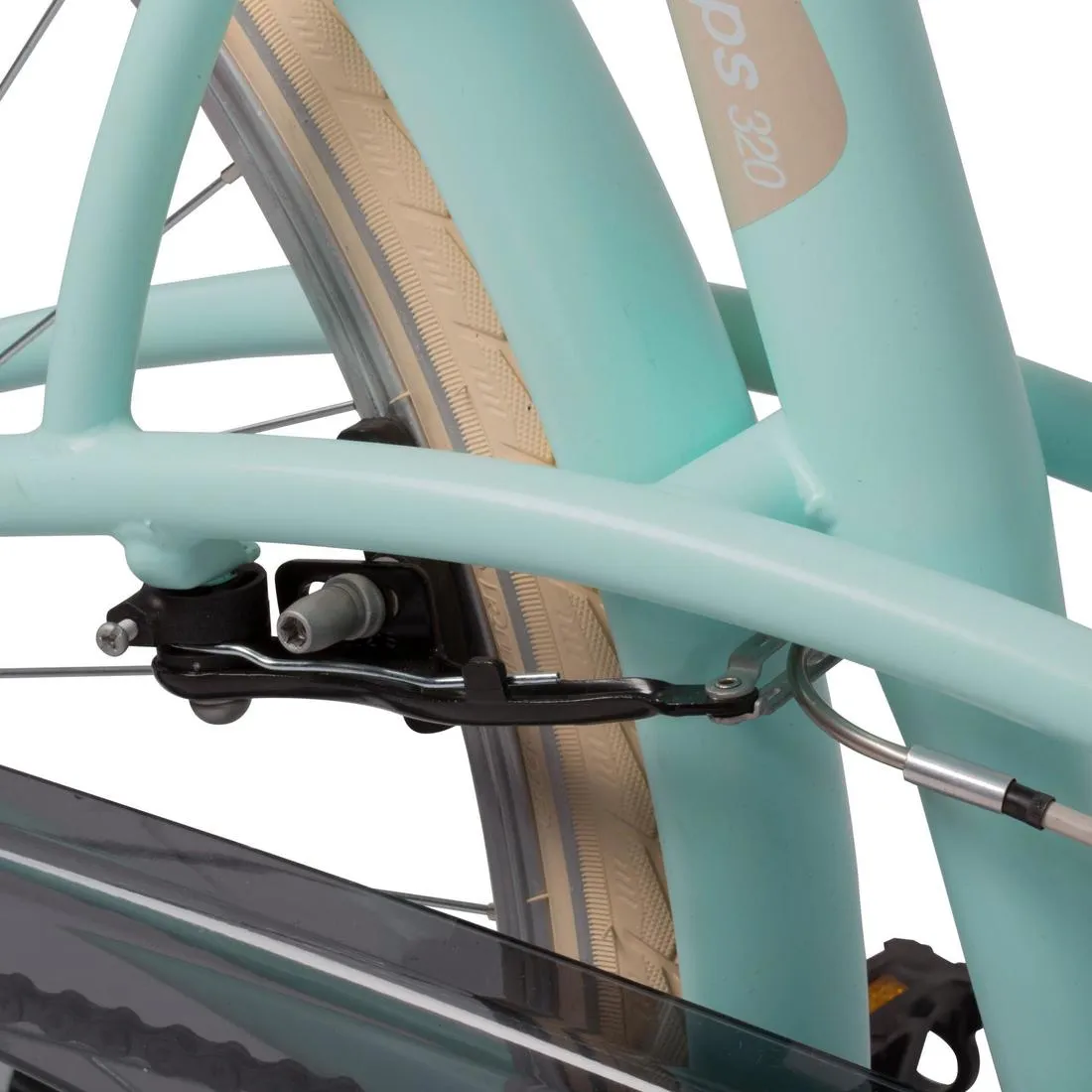 Elops 320 City Bike - Mint Green