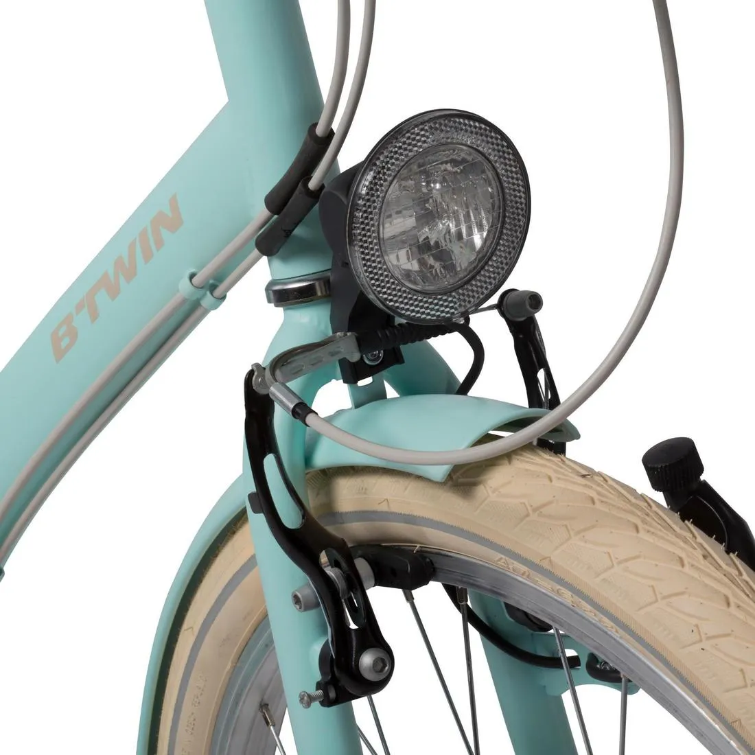 Elops 320 City Bike - Mint Green