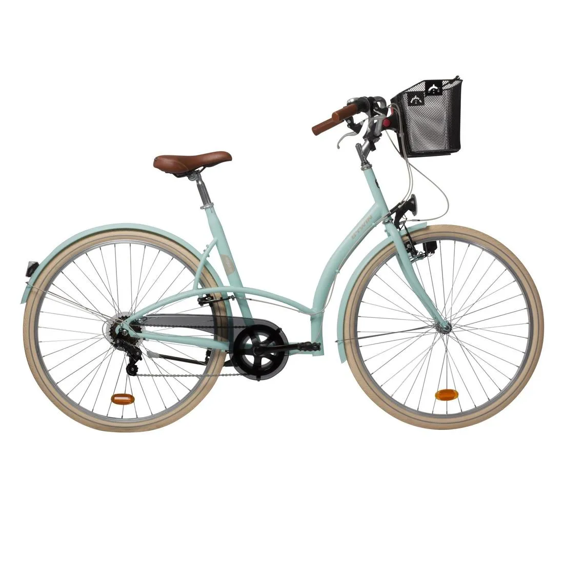 Elops 320 City Bike - Mint Green