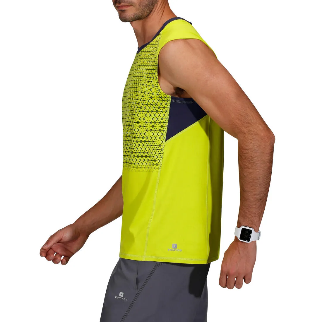Energy 2nd P Fitness Print Tank Top - Yellow