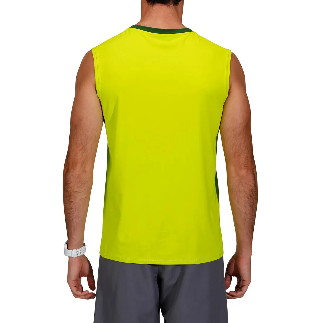 Energy 2nd P Fitness Print Tank Top - Yellow