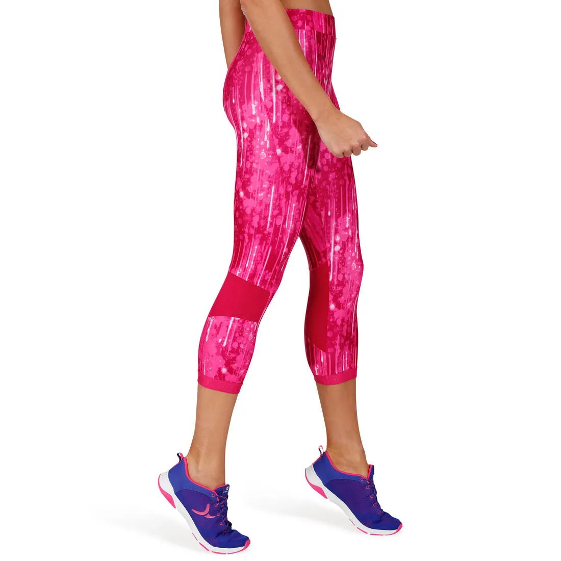 Energy  Women's Fitness Print 7/8 Leggings - Pink