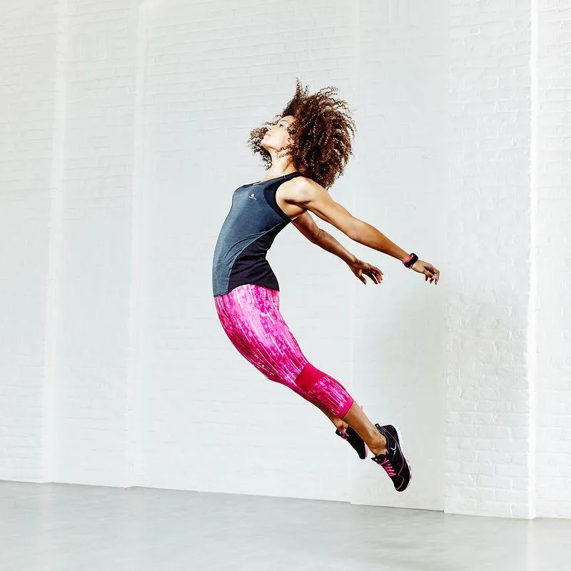 Energy  Women's Fitness Print 7/8 Leggings - Pink