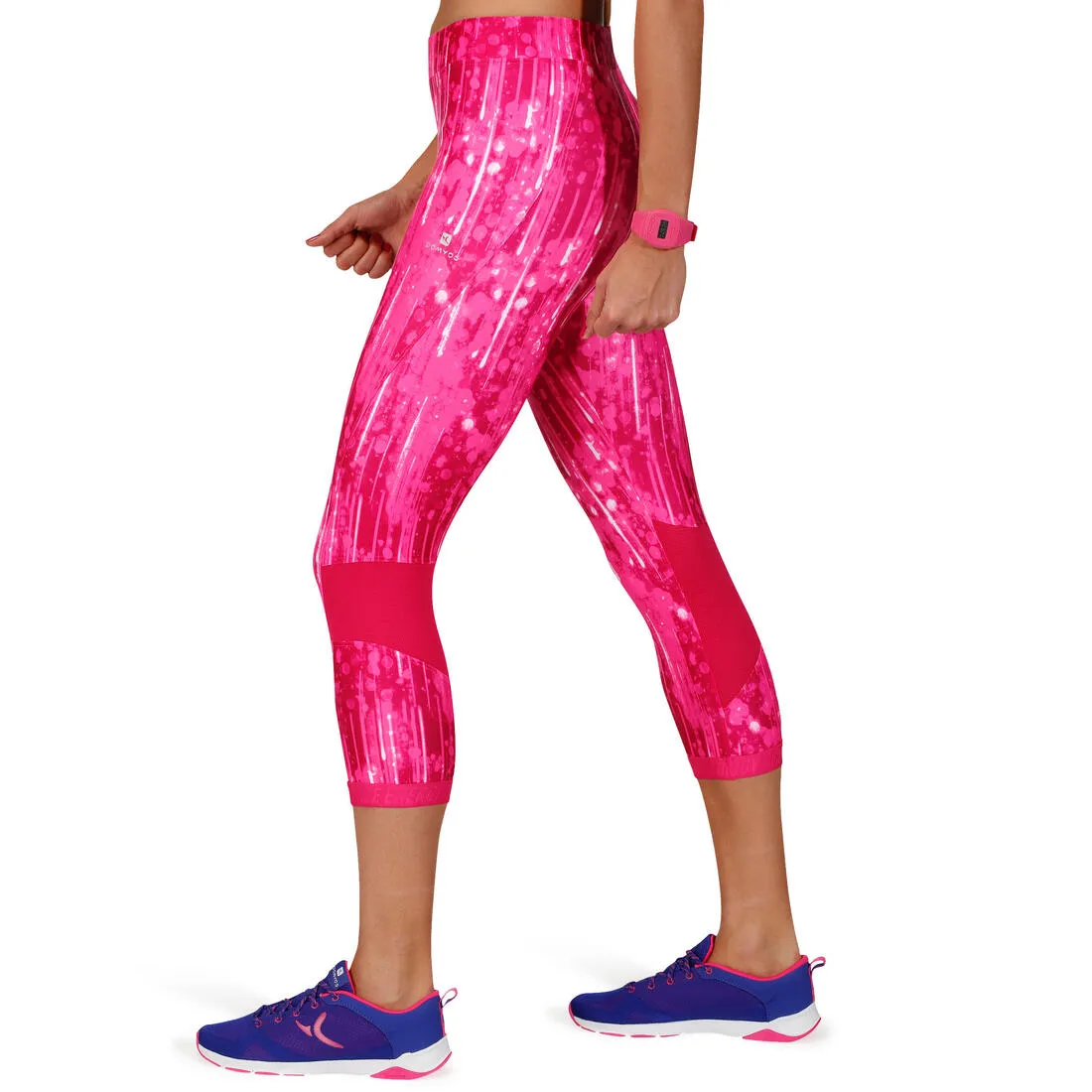 Energy  Women's Fitness Print 7/8 Leggings - Pink