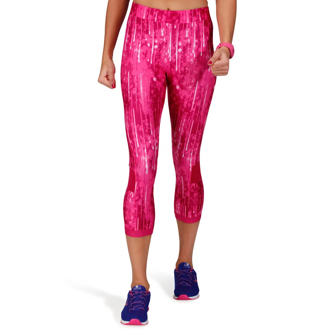 Energy  Women's Fitness Print 7/8 Leggings - Pink