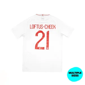 ENGLAND 2018-20 HOME SHIRT - LOFTUS-CHEEK 21 - 8/10