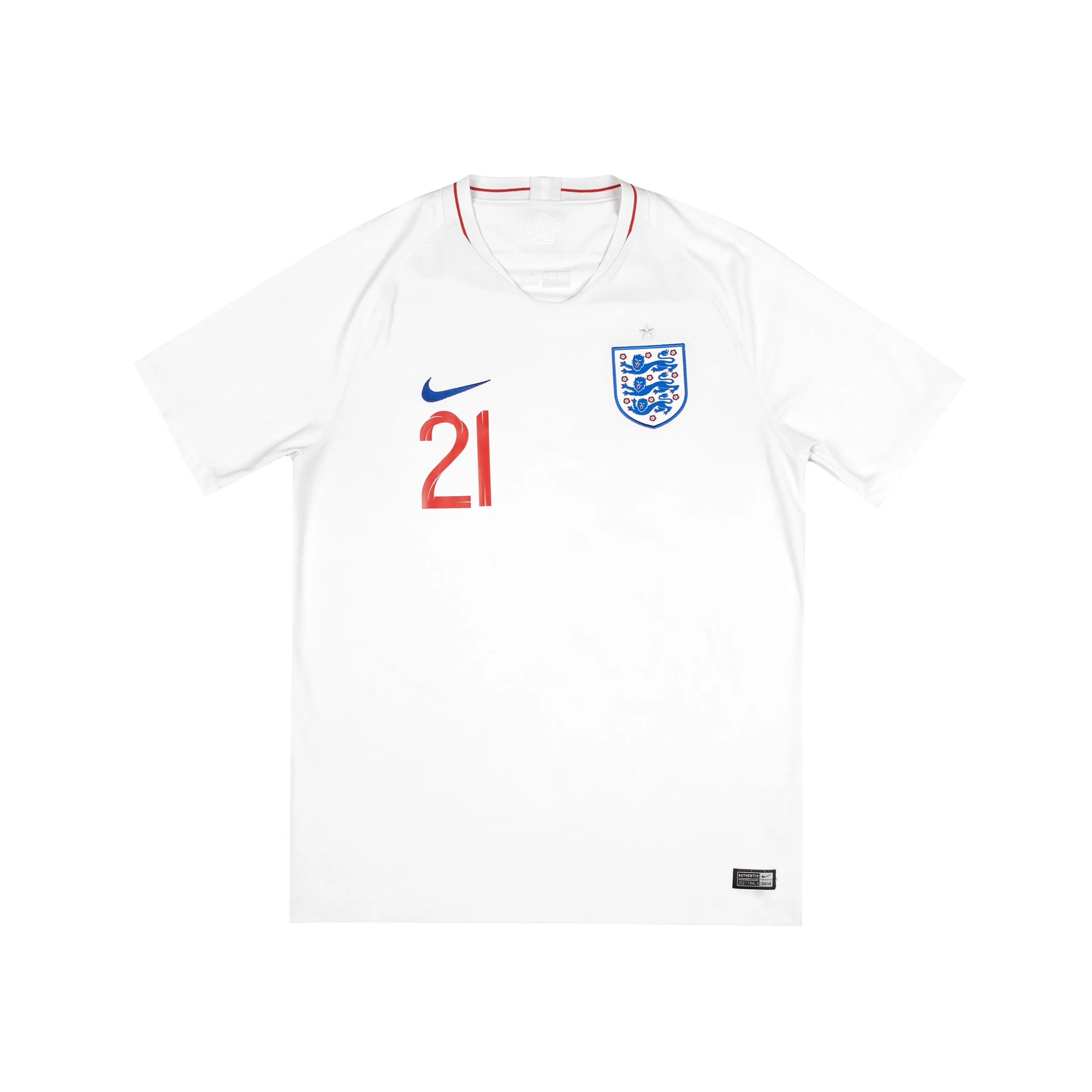 ENGLAND 2018-20 HOME SHIRT - LOFTUS-CHEEK 21 - 8/10