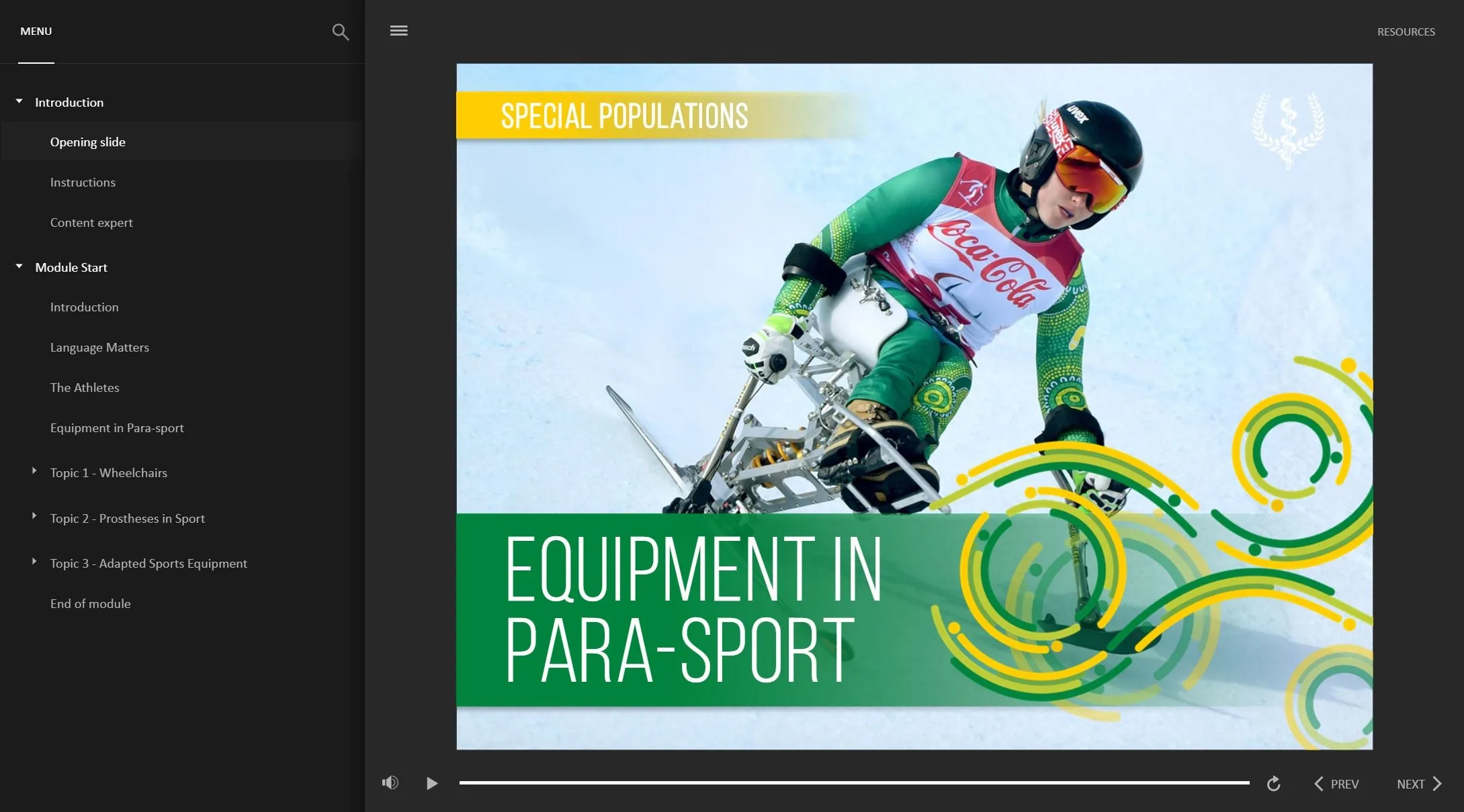 Equipment in Para-Sport
