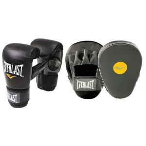 EVERLAST GLOVE AND MITT COMBO SET