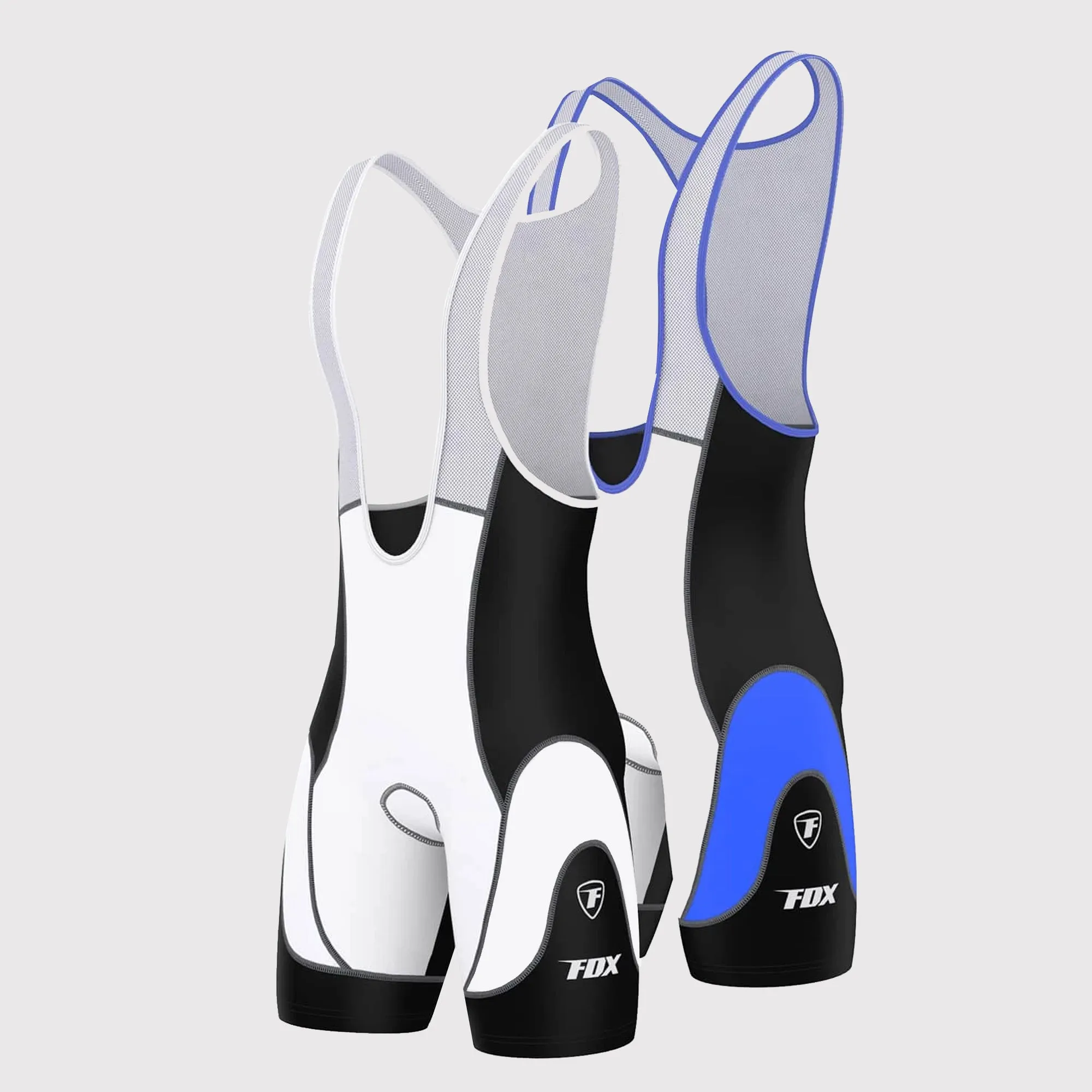 Fdx Windrift Blue Men's & Boy's Padded Summer Cycling Bib Shorts