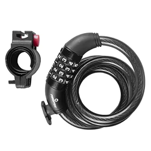 Firefox Bikes Bicycle Lock-Spiral Resettable Combination, Black, M