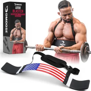Fitness Arm Blaster for Biceps & Triceps, Premium Neck Padding Support with Adjustable Straps