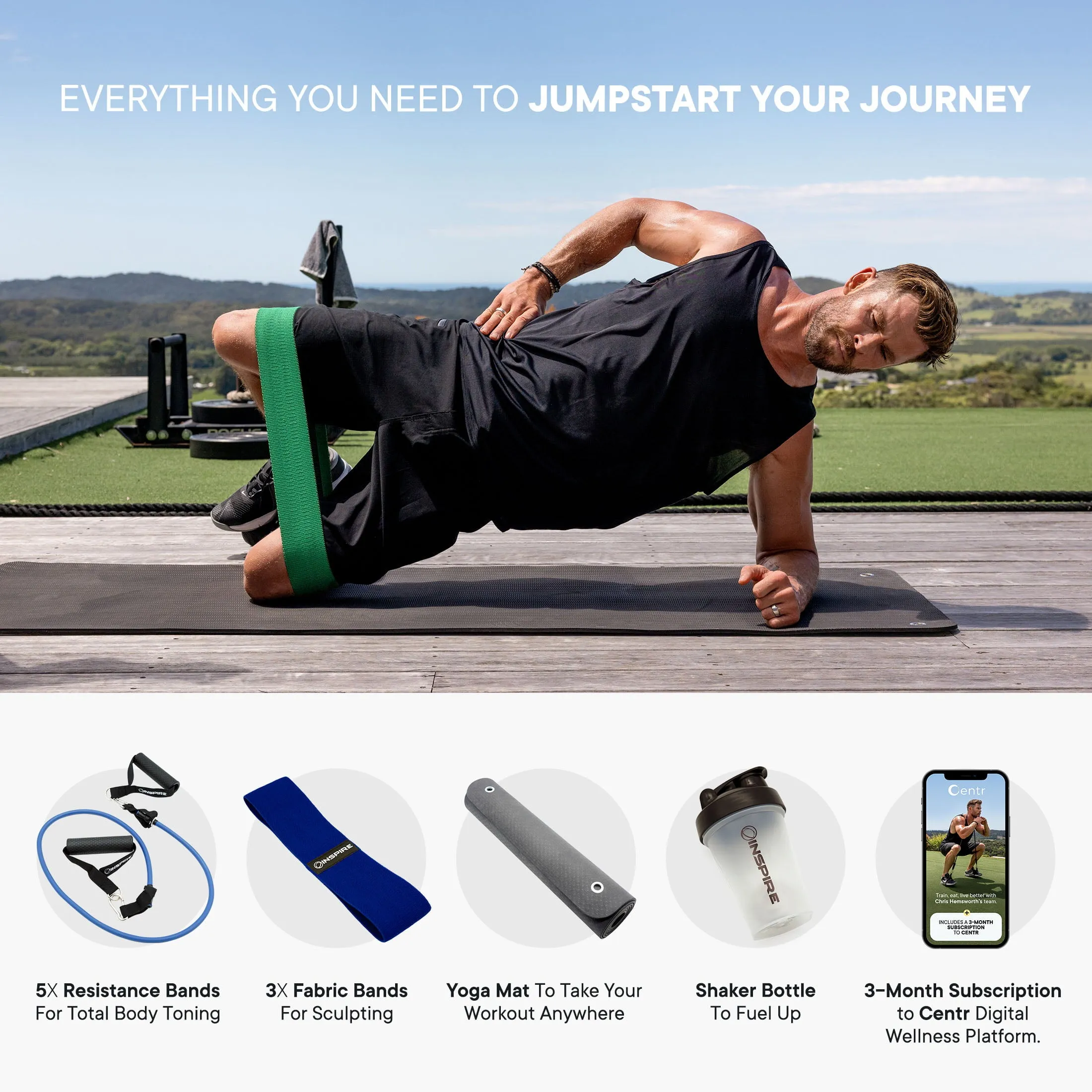 Fitness Essentials Kit Home Workout Equipment