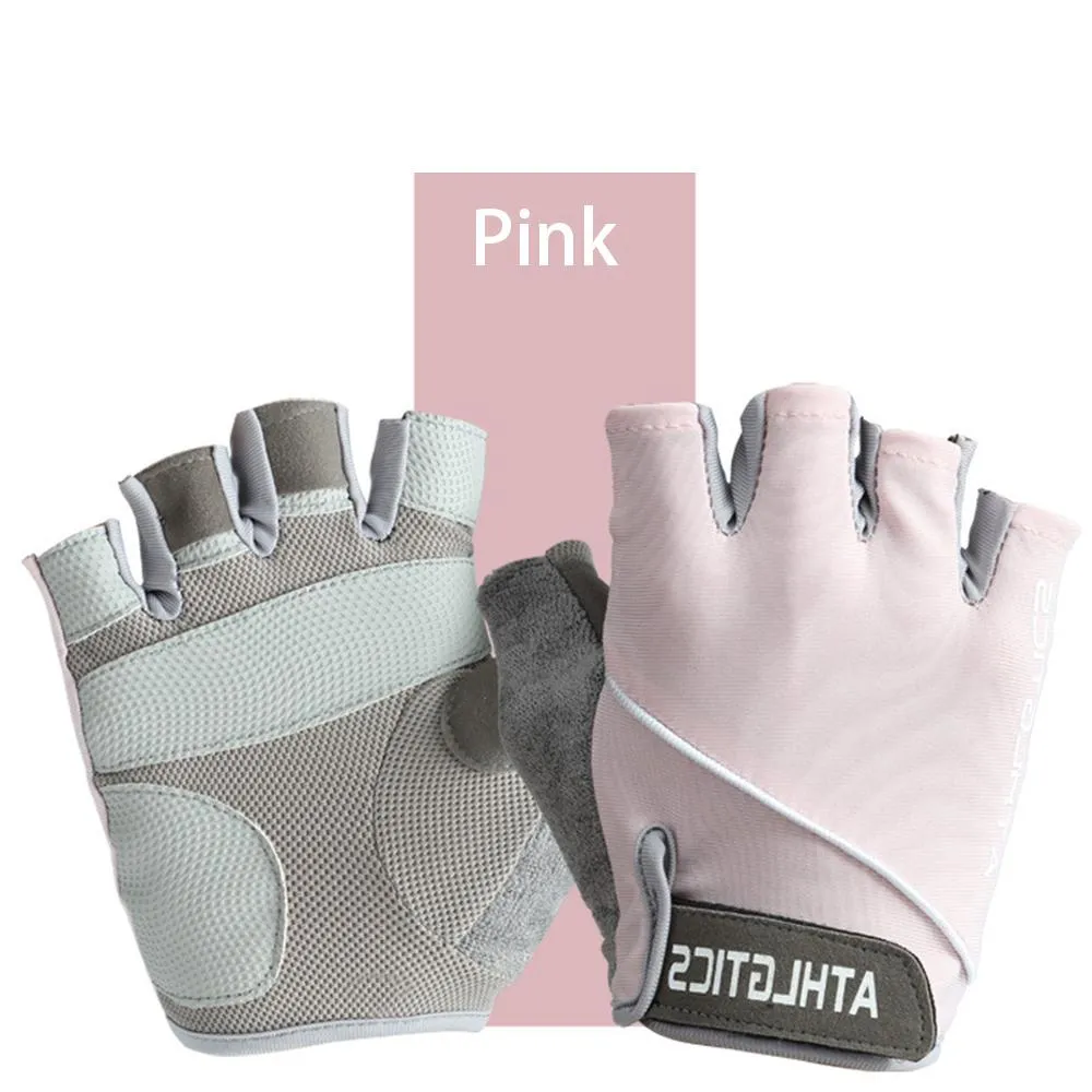 Fitness Spring And Summer Men&#39;s And Women&#39;s Sun Protection Cycling Half Finger Gloves Anti-skid Breathable Sports Gloves