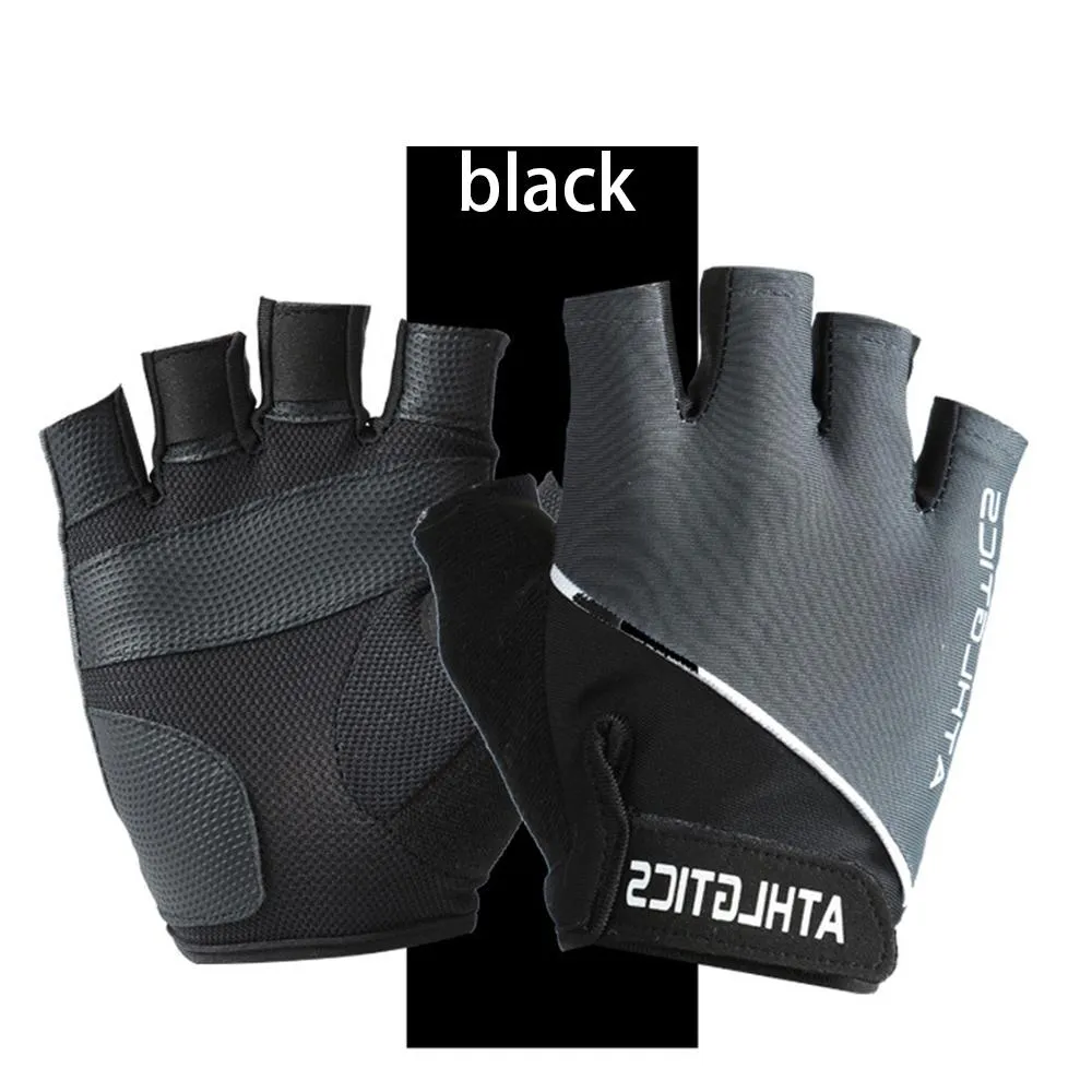 Fitness Spring And Summer Men&#39;s And Women&#39;s Sun Protection Cycling Half Finger Gloves Anti-skid Breathable Sports Gloves