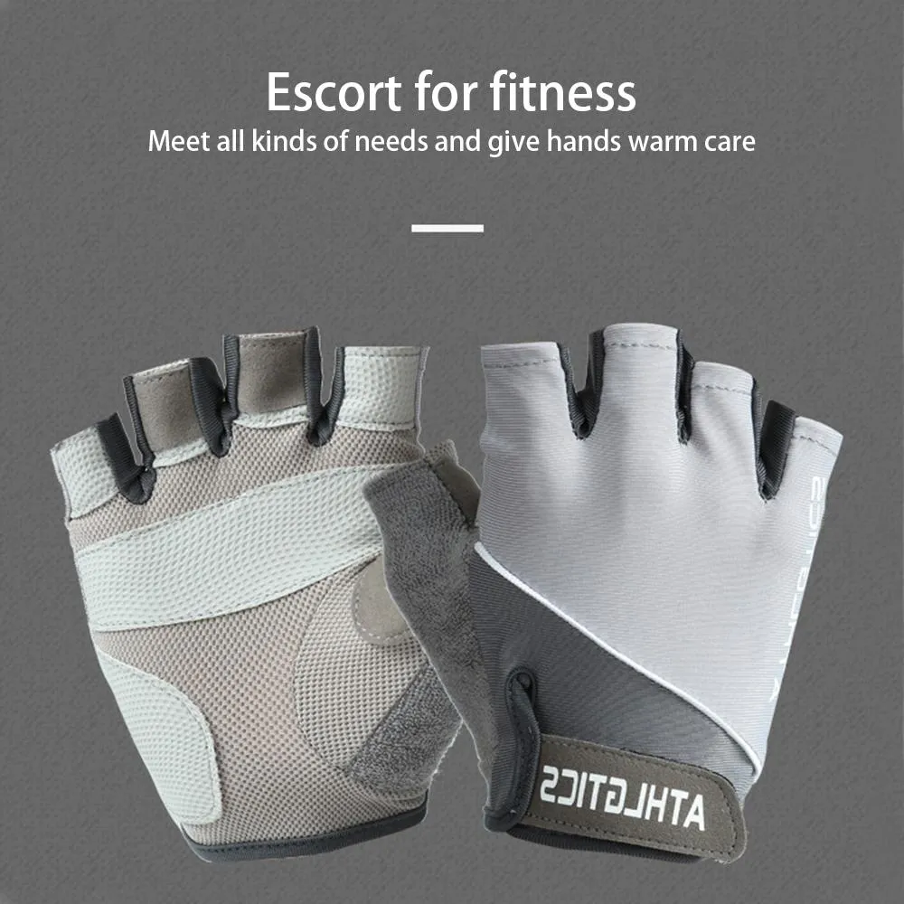Fitness Spring And Summer Men&#39;s And Women&#39;s Sun Protection Cycling Half Finger Gloves Anti-skid Breathable Sports Gloves