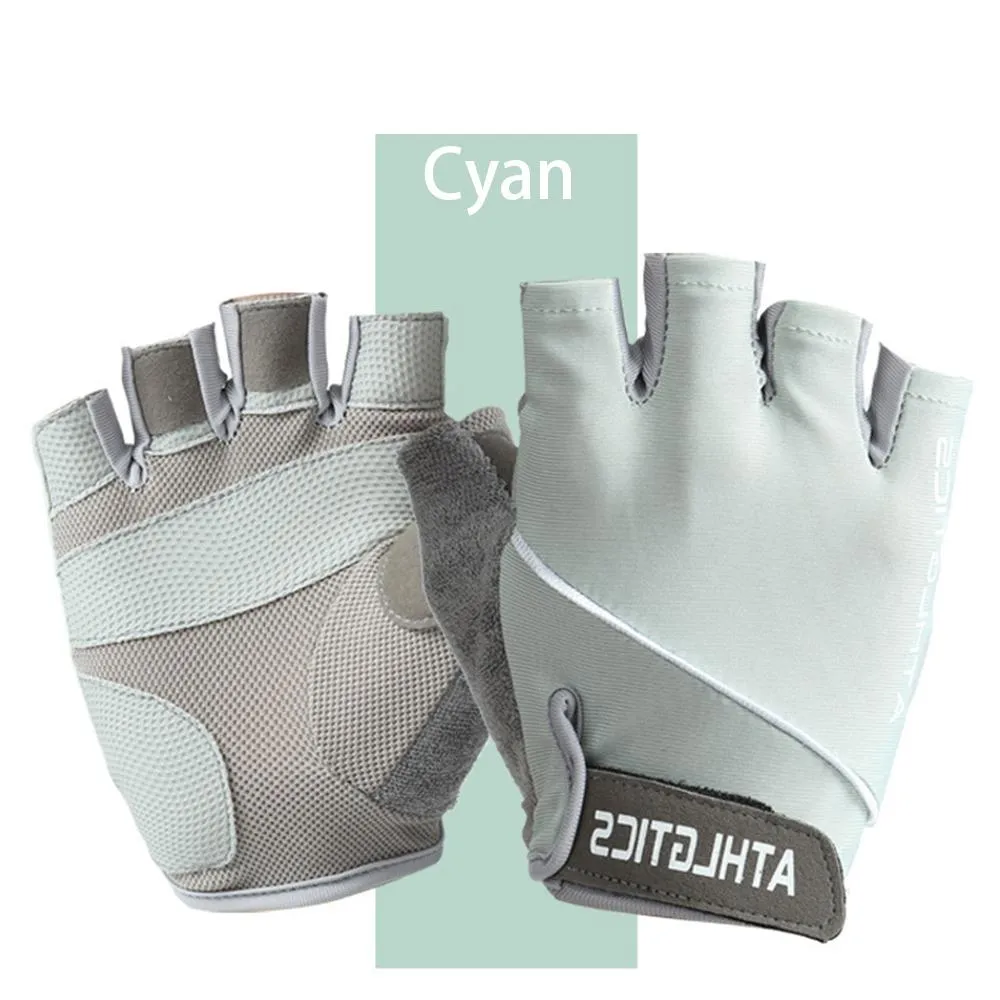 Fitness Spring And Summer Men&#39;s And Women&#39;s Sun Protection Cycling Half Finger Gloves Anti-skid Breathable Sports Gloves