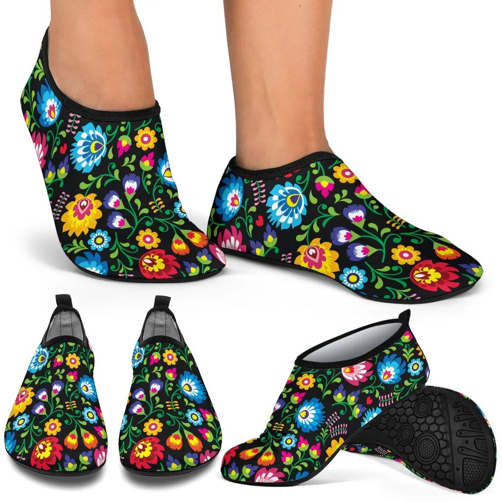 Floral Aqua Shoes