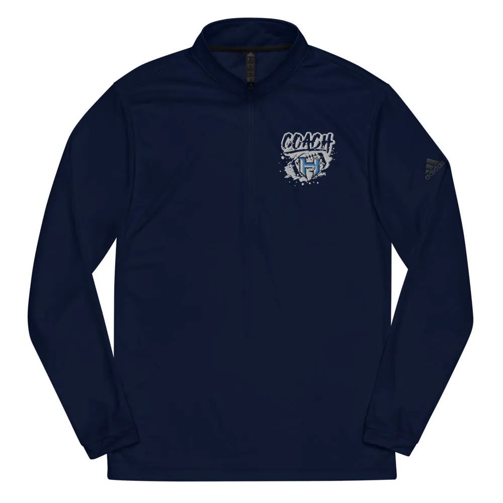 Football Coach ~ Jr Hawks Adidas Quarter Zip Pullover