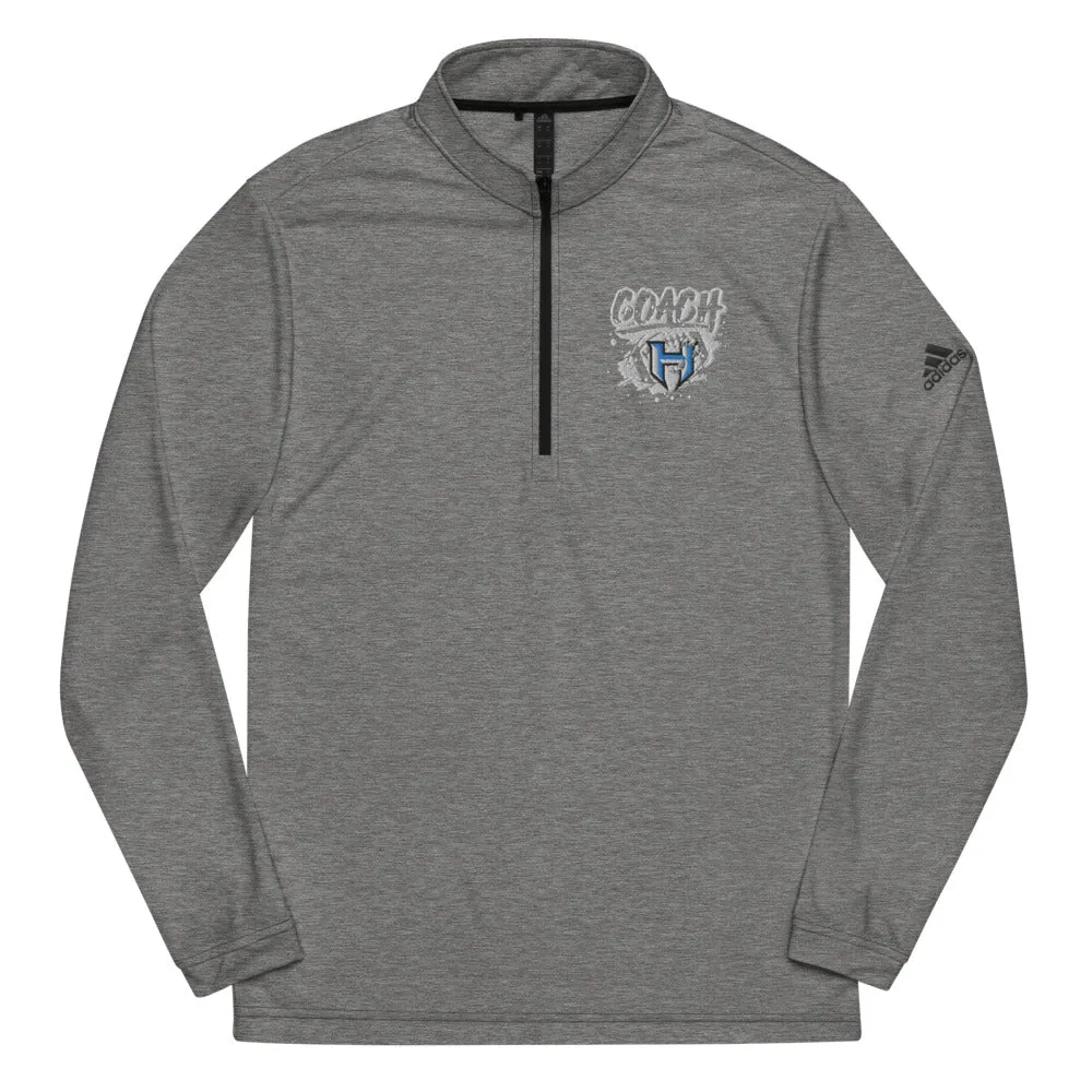 Football Coach ~ Jr Hawks Adidas Quarter Zip Pullover