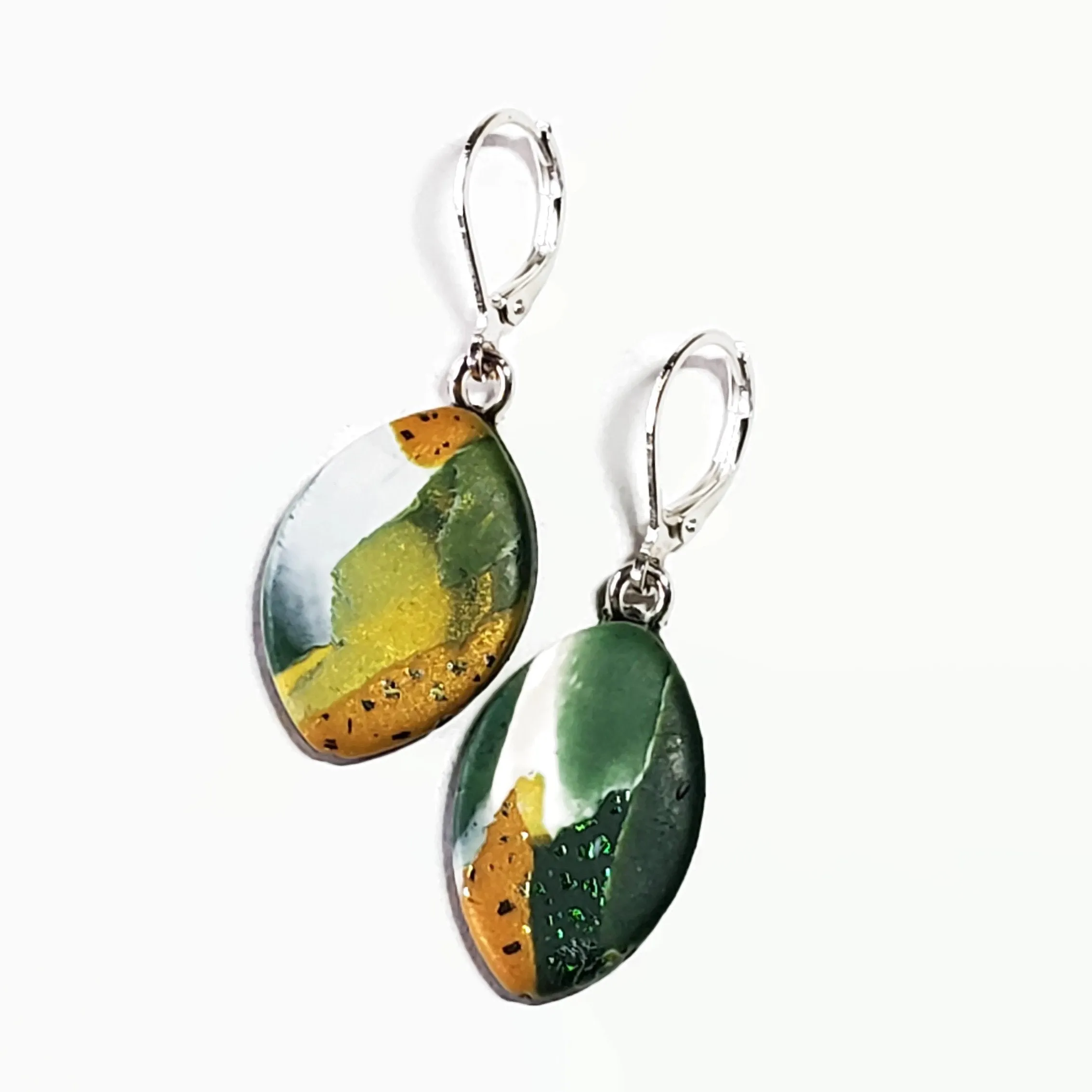 Football Dangle Earring - Go Pack Go