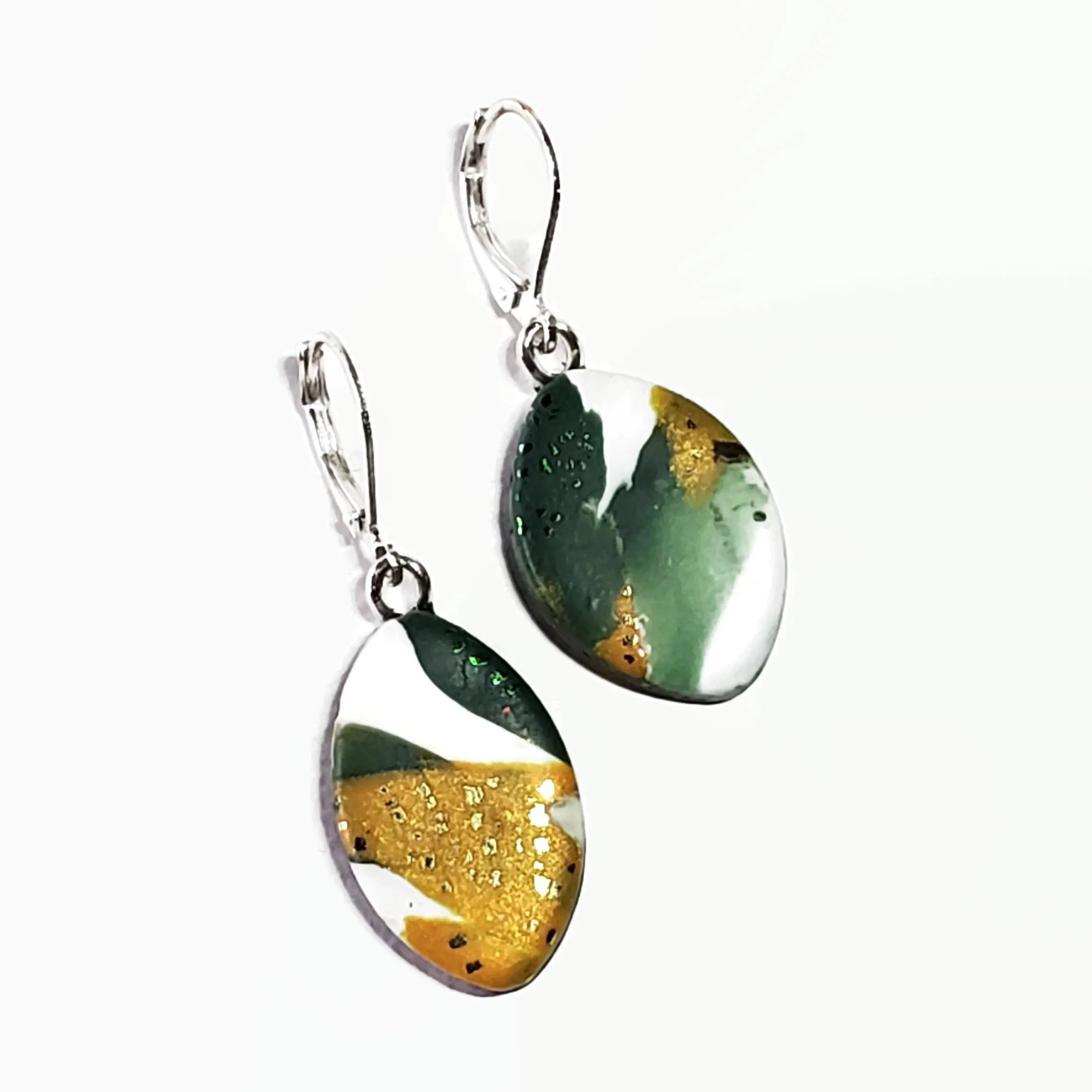Football Dangle Earring - Go Pack Go