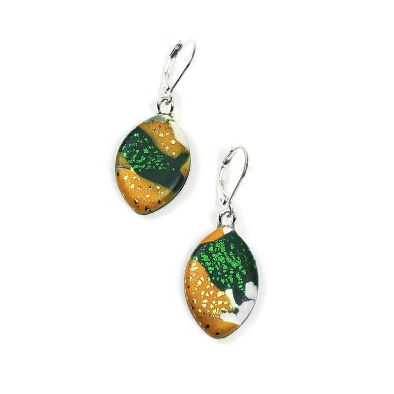Football Dangle Earring - Go Pack Go