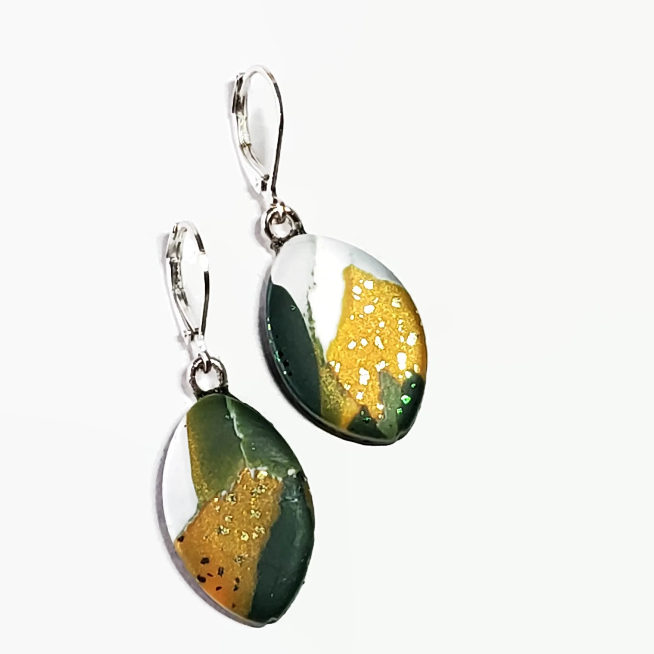 Football Dangle Earring - Go Pack Go