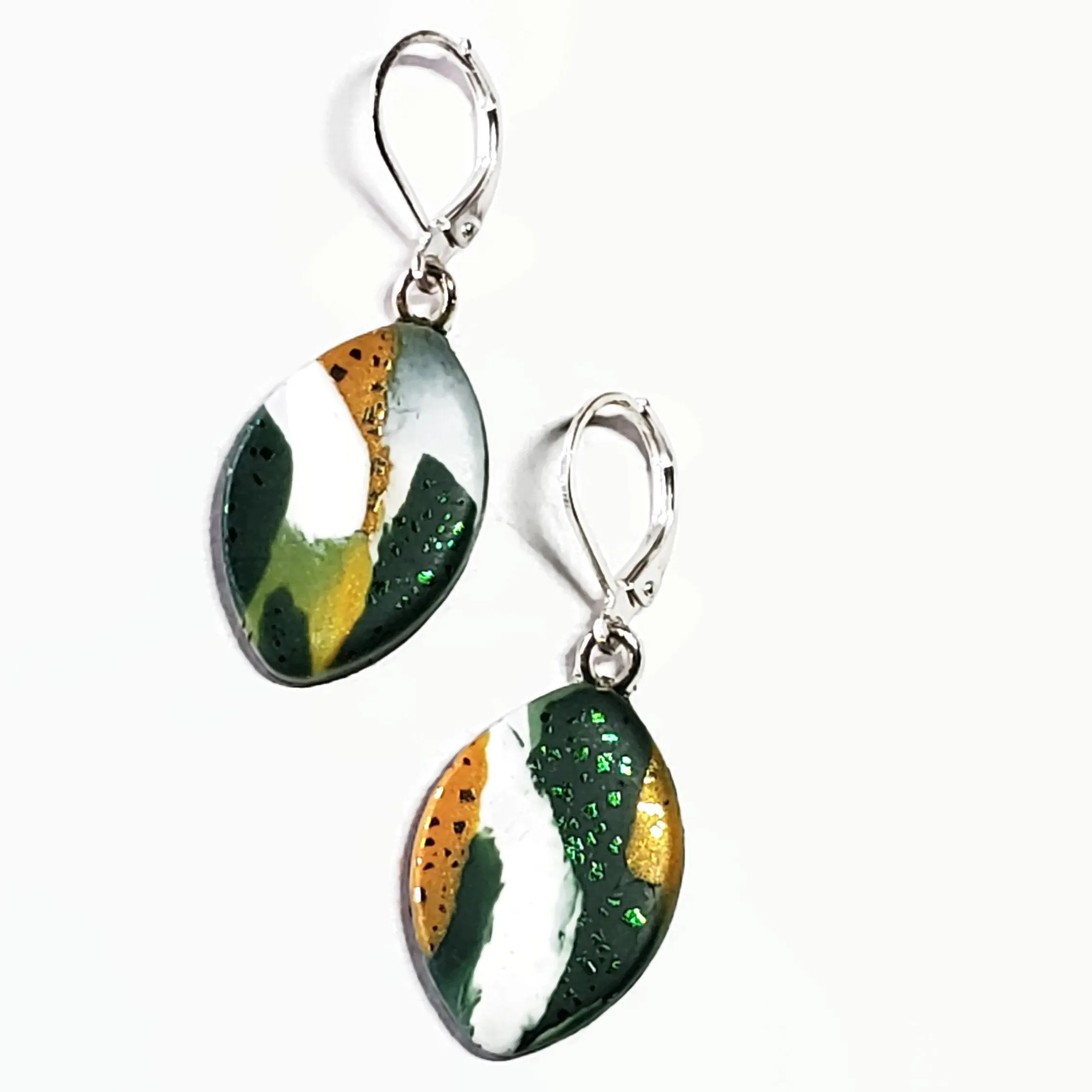 Football Dangle Earring - Go Pack Go