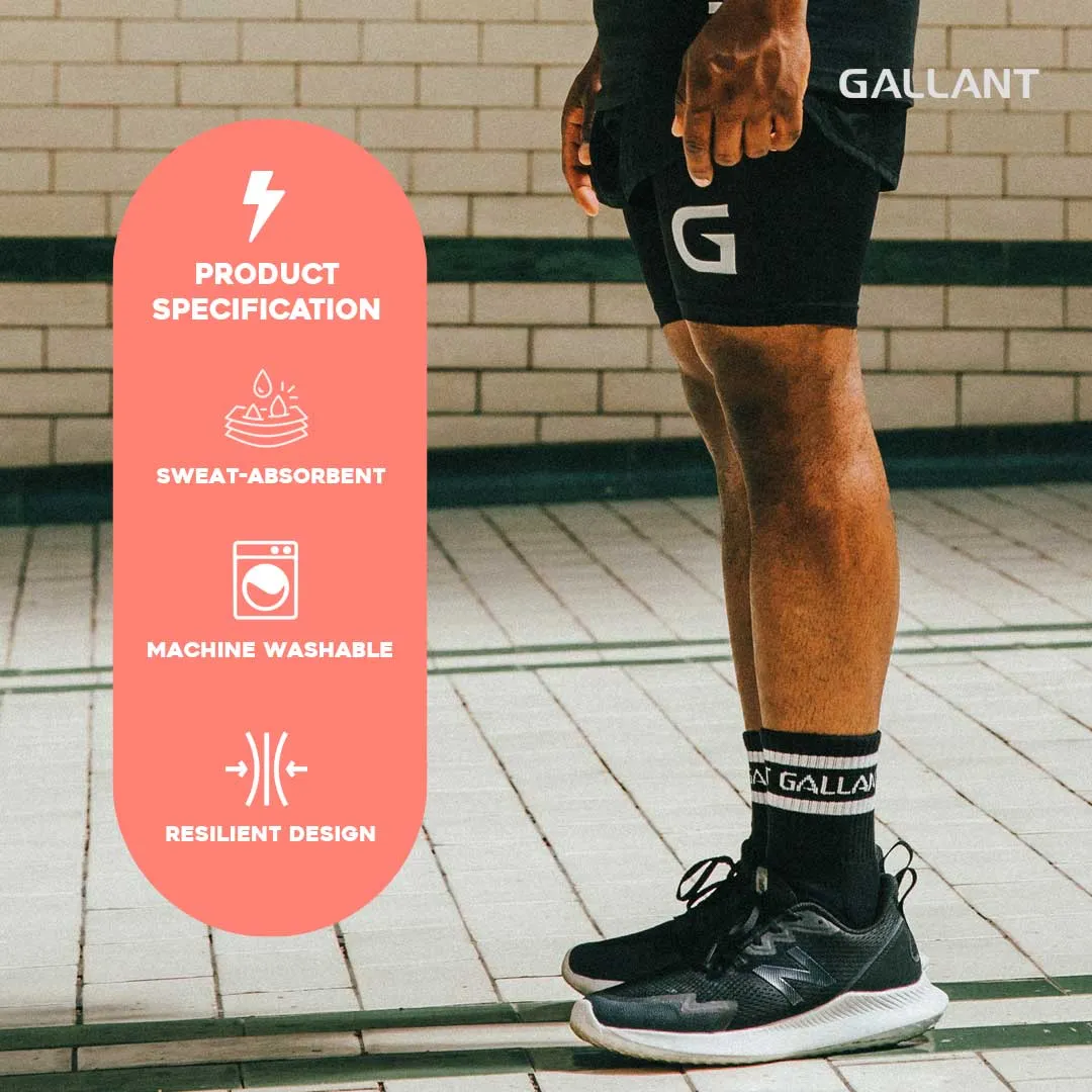 Gallant Sports Socks - 2 Pack - Crew Socks