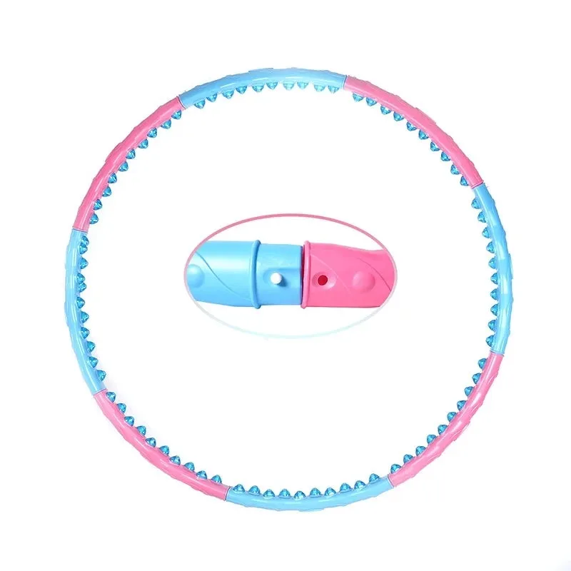 Get Fit and Have Fun with Our Double Row Magnetite 8-Section Fitness Hoop!