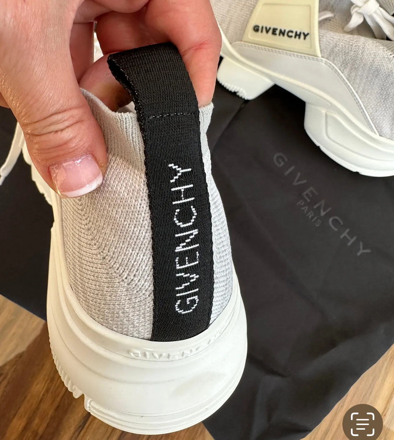 Givenchy Jaw Sock Sneaker in White