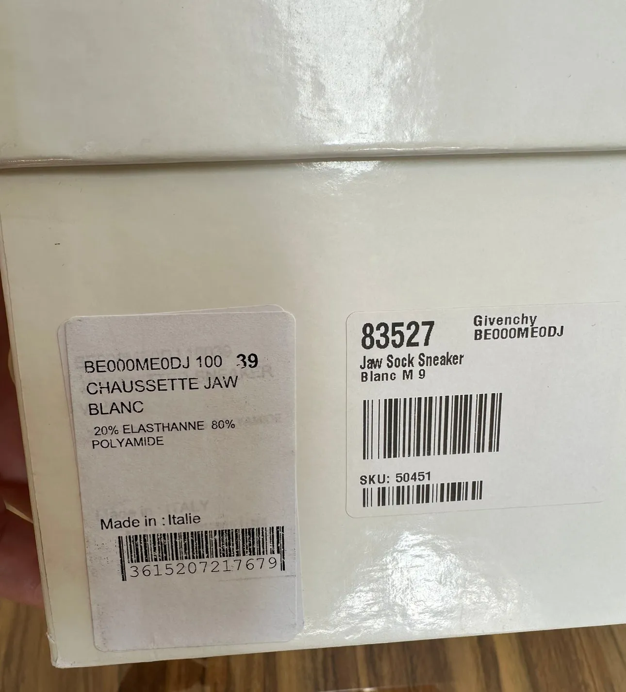 Givenchy Jaw Sock Sneaker in White