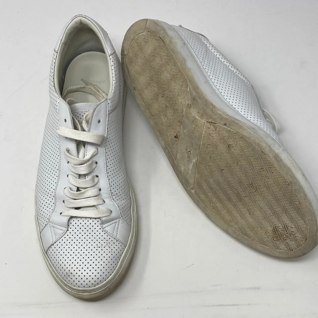Givenchy White Perforated Leather Sneaker