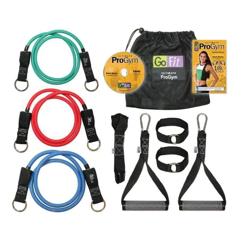 GOFIT PORTABLE ULTIMATE PRO GYM RESISTANCE EXERCISE BANDS SET