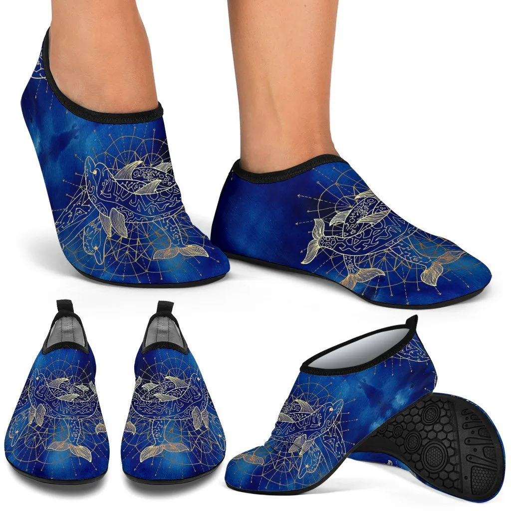 Golden Dolphin Aqua Shoes