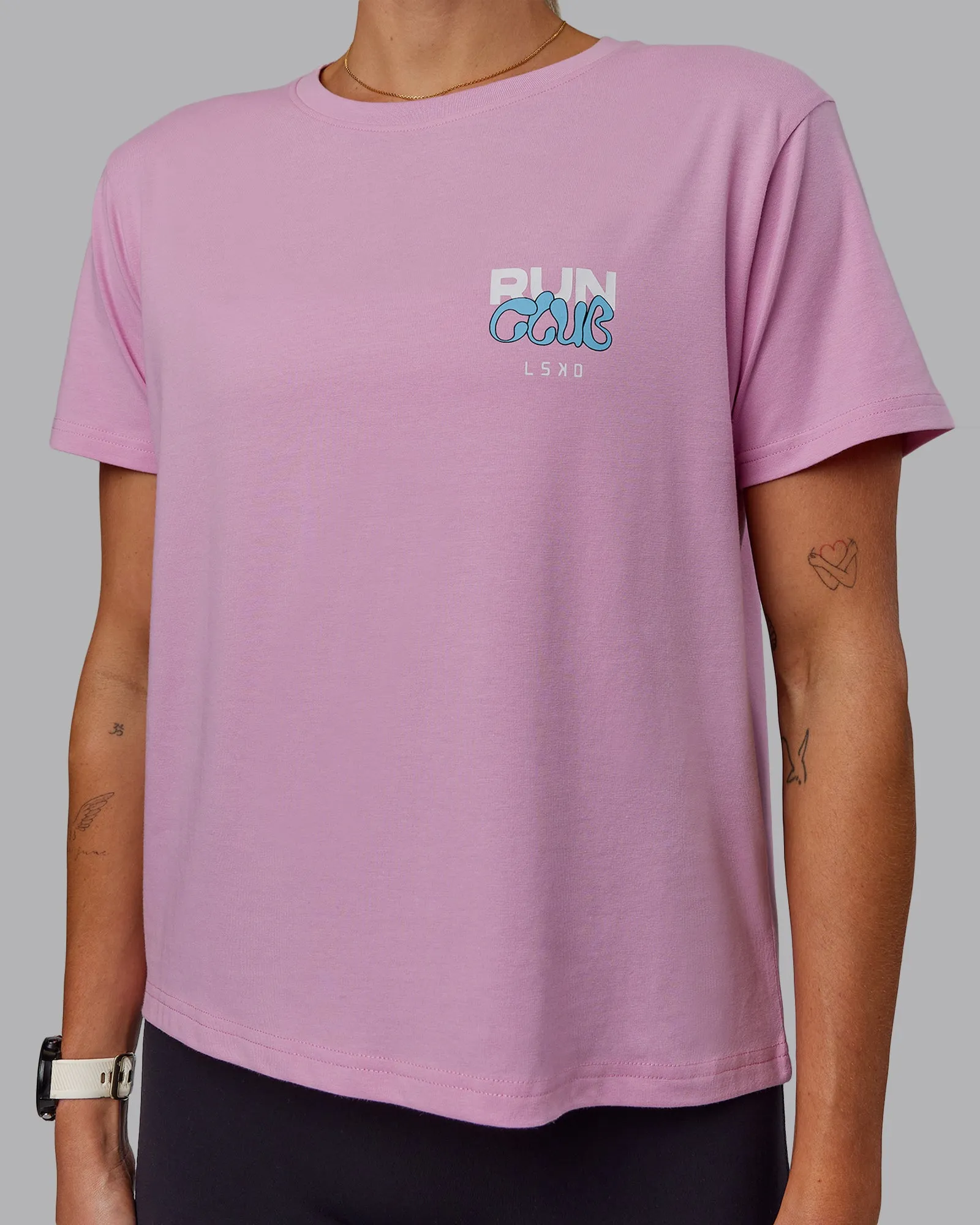 Gone Running FLXCotton Tee - Bubblegum-Skyride