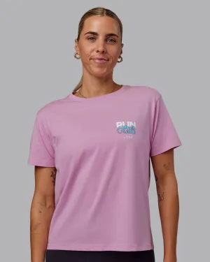 Gone Running FLXCotton Tee - Bubblegum-Skyride