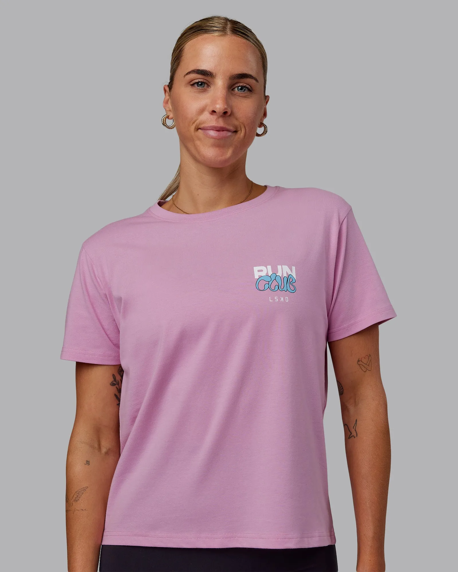 Gone Running FLXCotton Tee - Bubblegum-Skyride