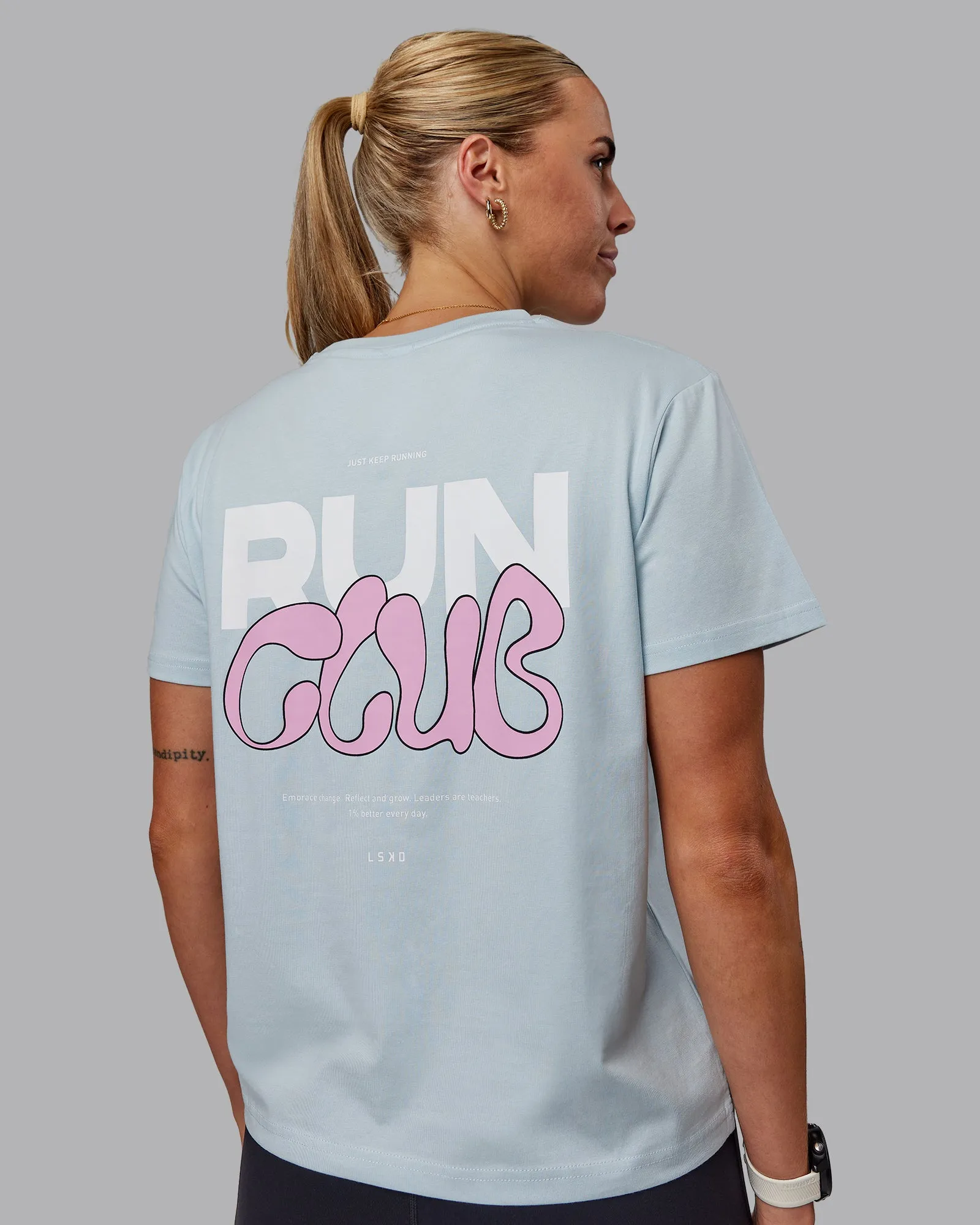 Gone Running FLXCotton Tee - Skyride-Bubblegum