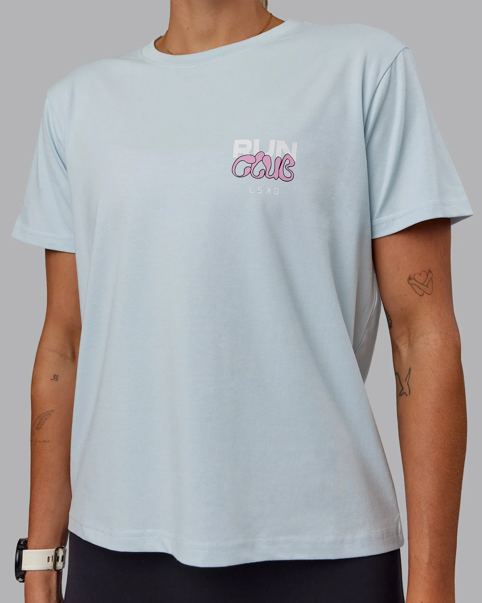 Gone Running FLXCotton Tee - Skyride-Bubblegum