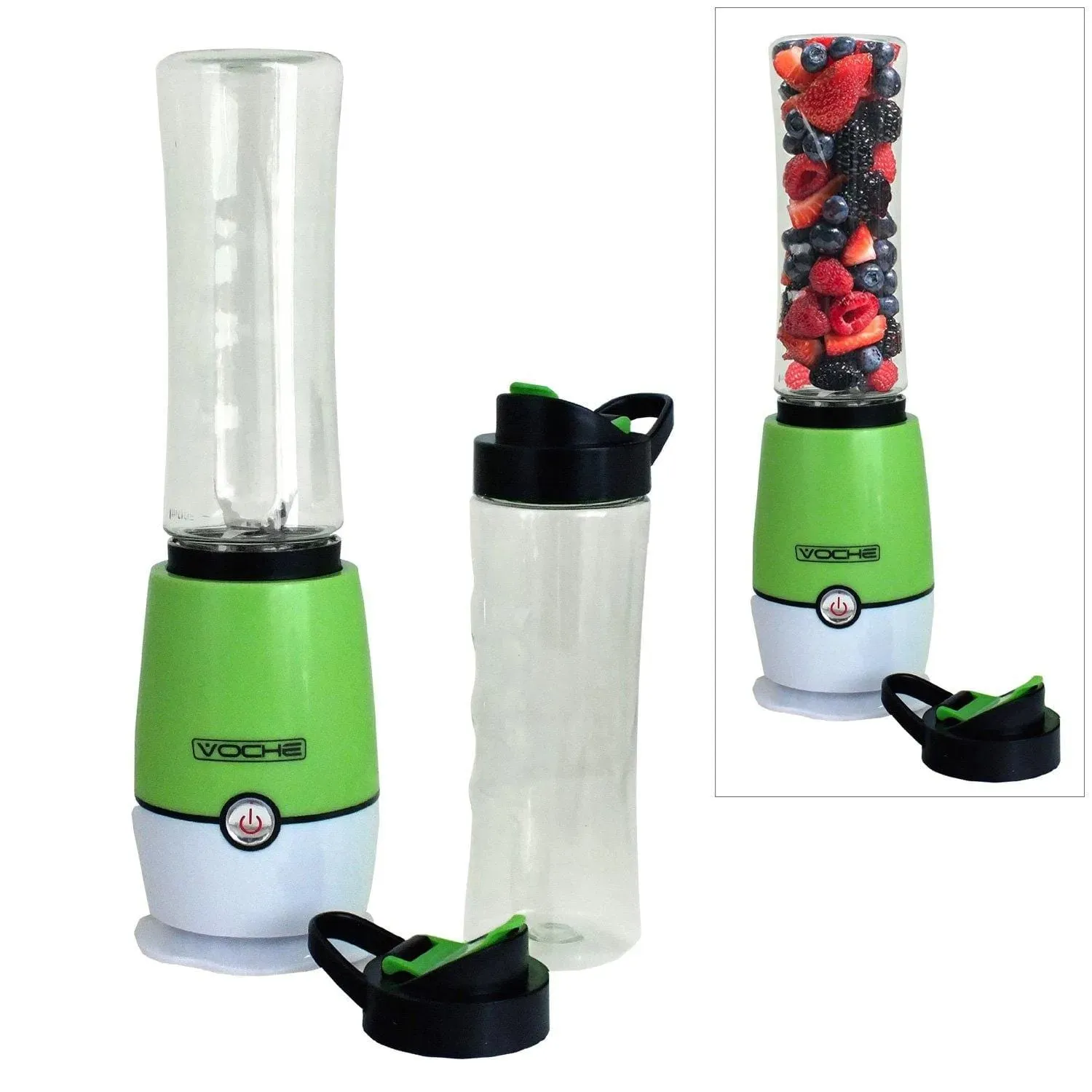Green Shake & Take Multi Blender Fruit Smoothie Maker Juicer plus Sports Bottles