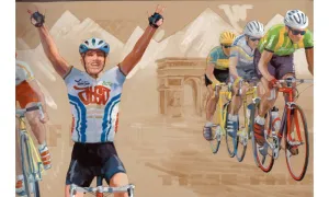 Grey Paris Cycling IN2621 Wallpaper Border