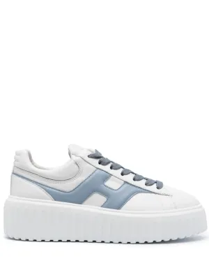 H-stripes leather sneakers