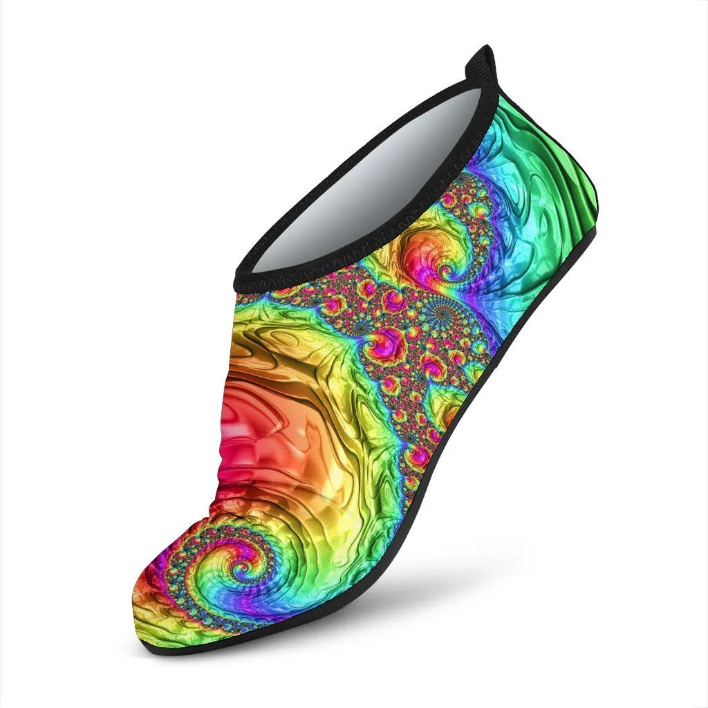 Happy Rainbow Aqua Shoes